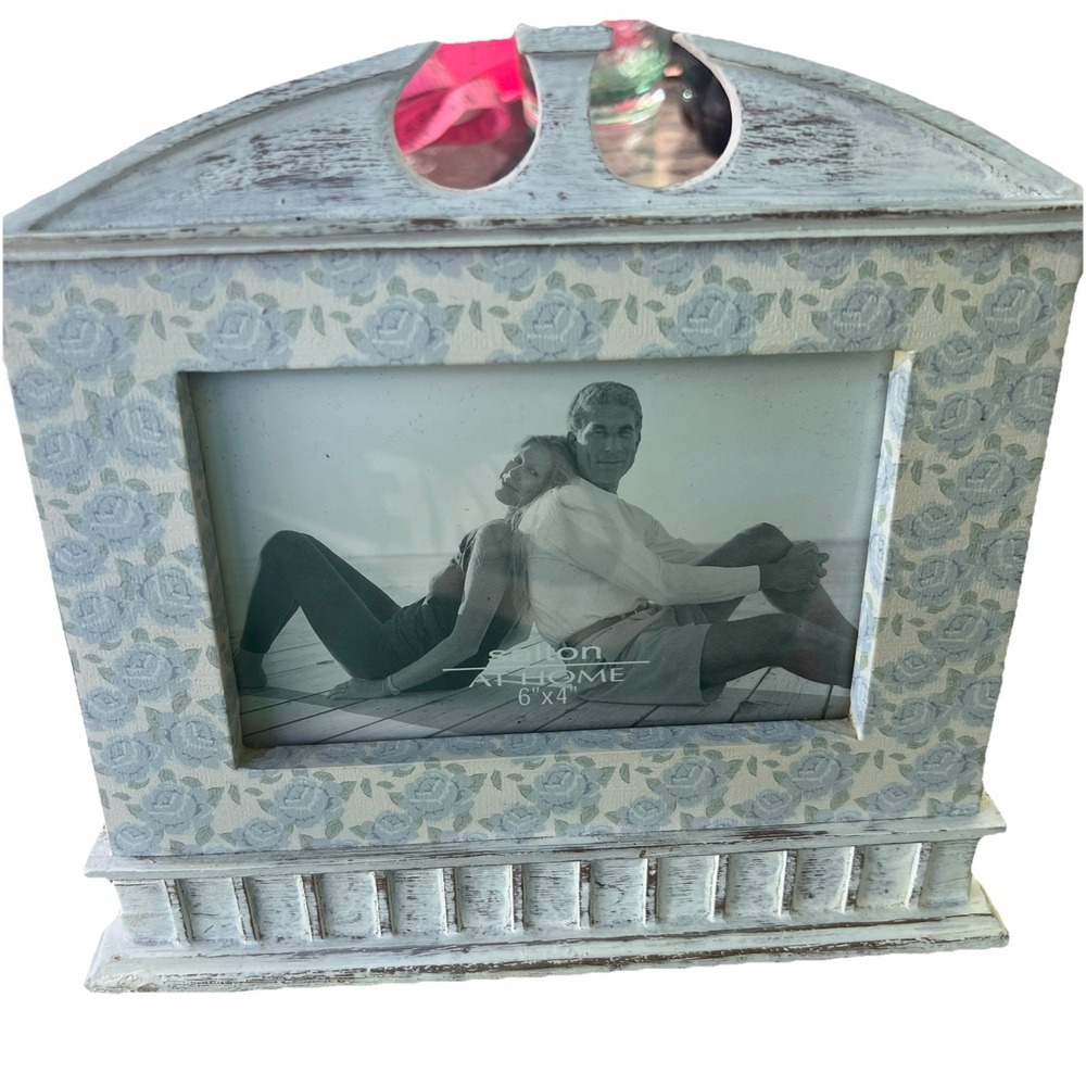 Salton At Home Wooden Picture Frame For 4x6" Photo Shabby Chic Cottage Core Vtg